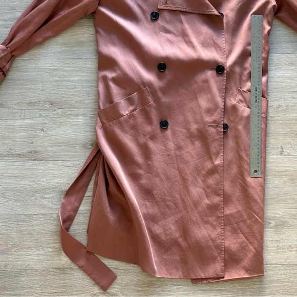 All Saints pink duster trenchcoat size xs - Picture 8 of 8